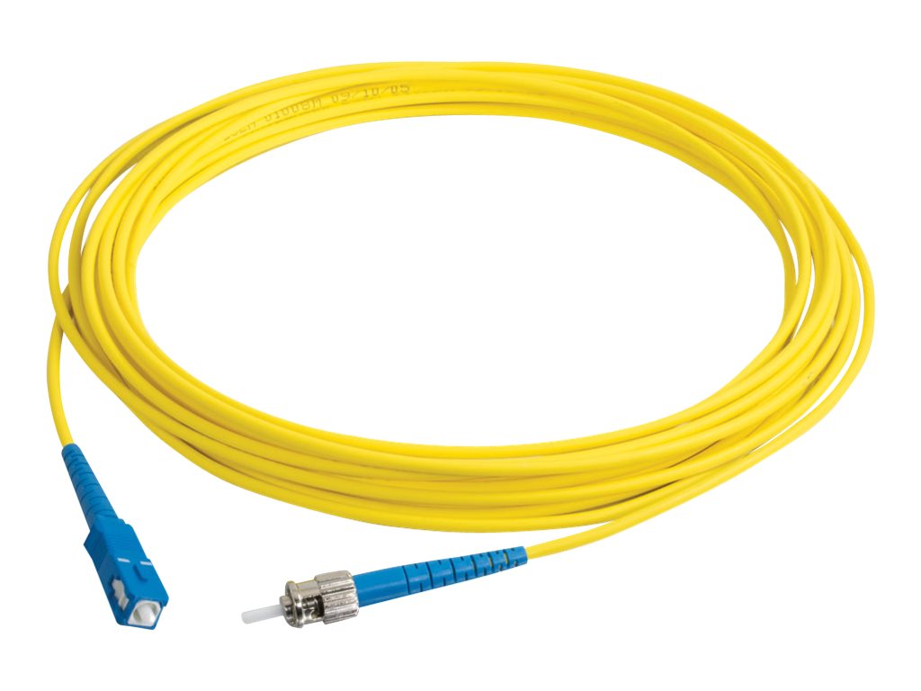 C2G 1m SC-ST 9/125 Simplex Single Mode OS2 Fiber Cable - Plenum CMP-Rated - Yellow - 3ft - patch cable - 1 m - yellow