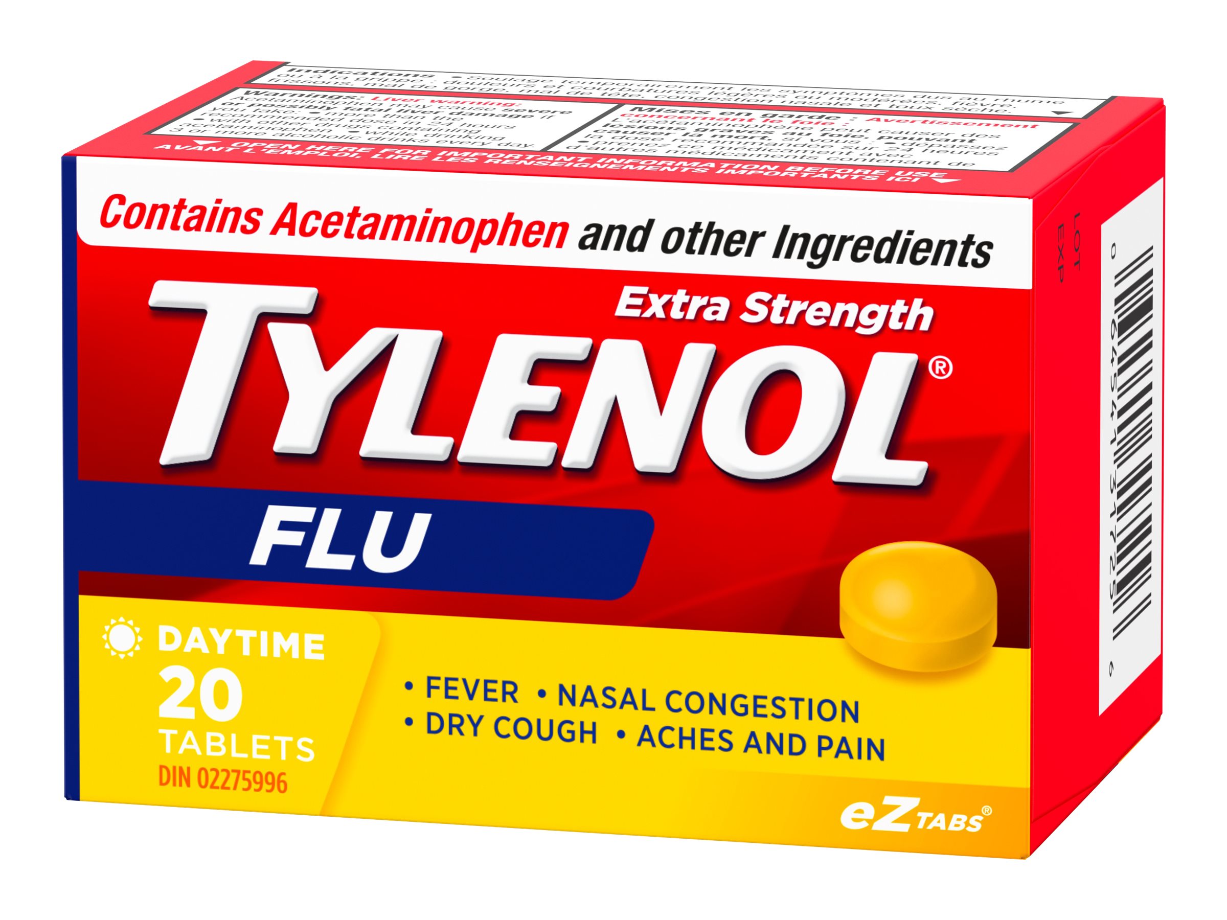 Tylenol* Extra Strength Flu Daytime Tablets - 20s