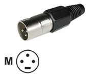 C2G - Connecteur audio - XLR3 mâle - noir