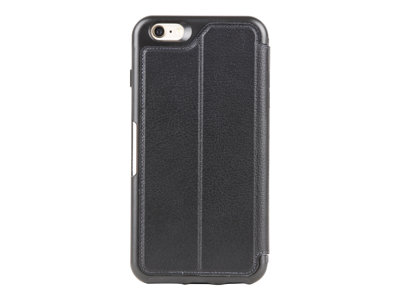 OtterBox Apple iPhone 6 / 6S Strada Flip Case Black Leather (New Minimalism) – Otterbox