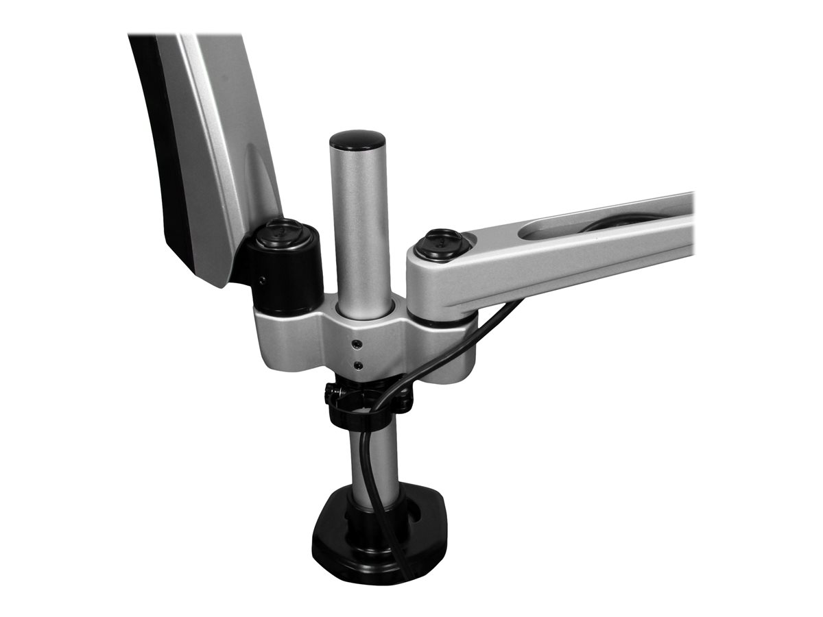 StarTech.com Desk Mount Dual Monitor Arm - Full Motion Articulating Arms - Premium Dual Monitor Stand - For up to 30" (19.8lb/9kg) VESA Mount Monitors - Tool-less Assembly - Steel & Aluminum montážní sada - plný pohyb - pro Displej LCD - černá, stříbrná – foto 11