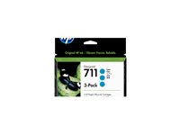 HP 3x 711 ink Cyan DJ T120 520