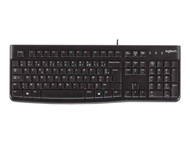LOGI K120 Corded Keyboard black FRA