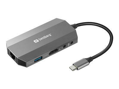 SANDBERG USB-C 6-in1 Travel Dock - 136-33