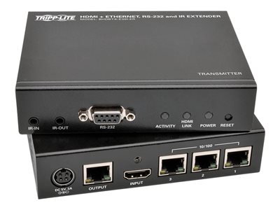 Tripp Lite HDBaseT HDMI Over Cat5e Cat6 Cat6a Extender Kit w/ Ethernet, Serial and IR Control 150m 500ft