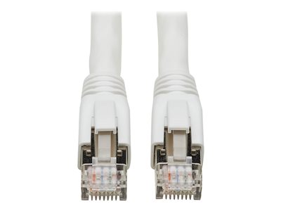 Eaton Tripp Lite Series Cat8 40G Snagless SSTP Ethernet Cable (RJ45 M/M), PoE, White, 15 ft. (4.6 m)