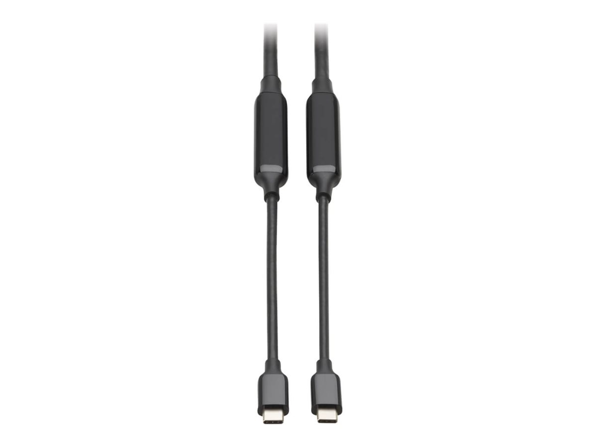 Eaton Tripp Lite Series USB-C Full-Function Active Cable (M/M) with Repeater- USB 3.2 Gen 2, 8K 60 Hz, 60W PD Charging, 5 m, Black