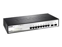 D-Link Smart+ DGS-1210-10 - switch - 8 ports - Managed - rack-mountable