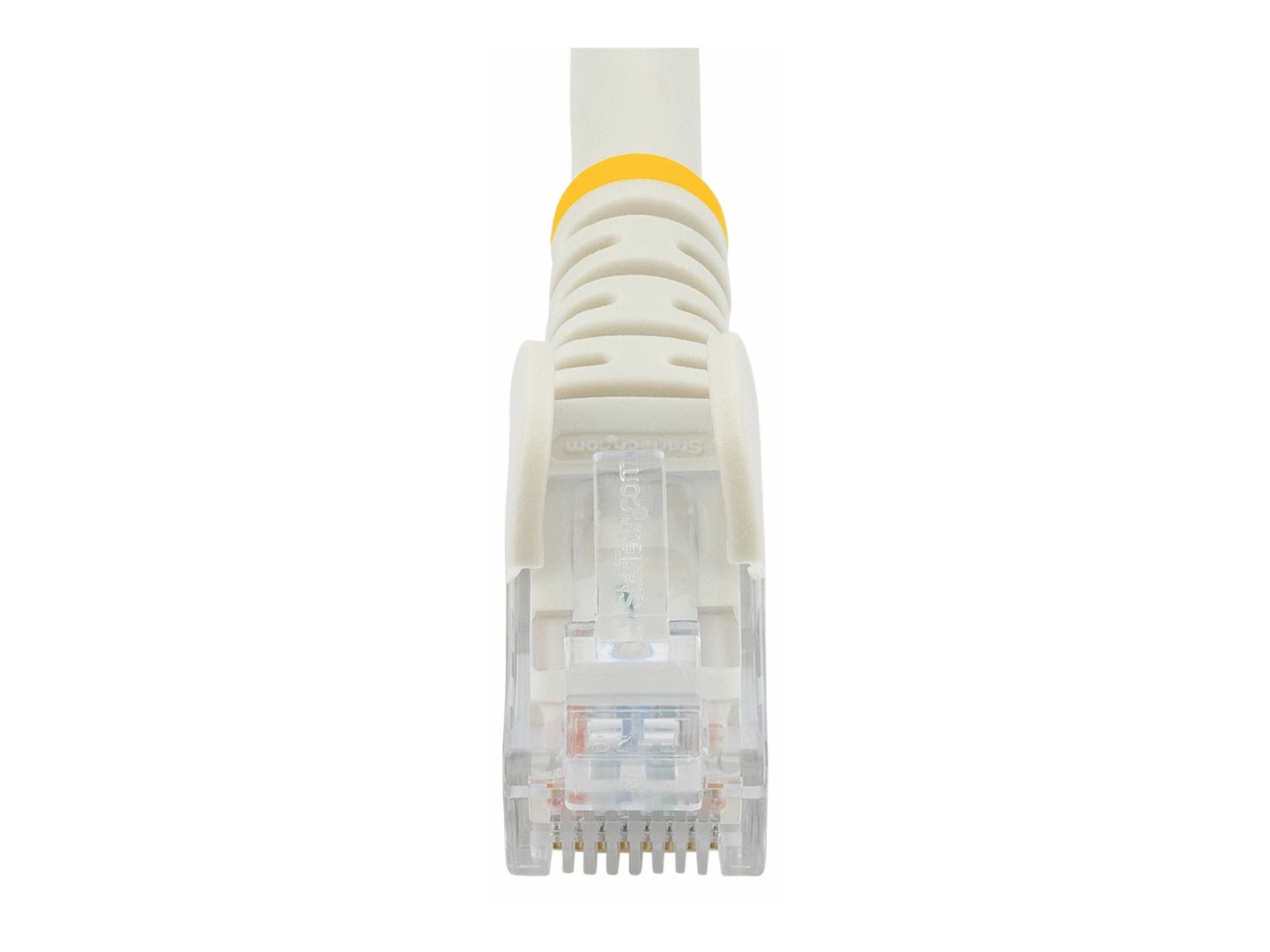 Startech 15ft CAT6 Ethernet Cable, 10 Gigabit Snagless RJ45 650MHz 100W PoE Patch Cord, CAT 6 10GbE UTP Network Cable w/Strain Relief, White, Wiring is UL Certified/TIA