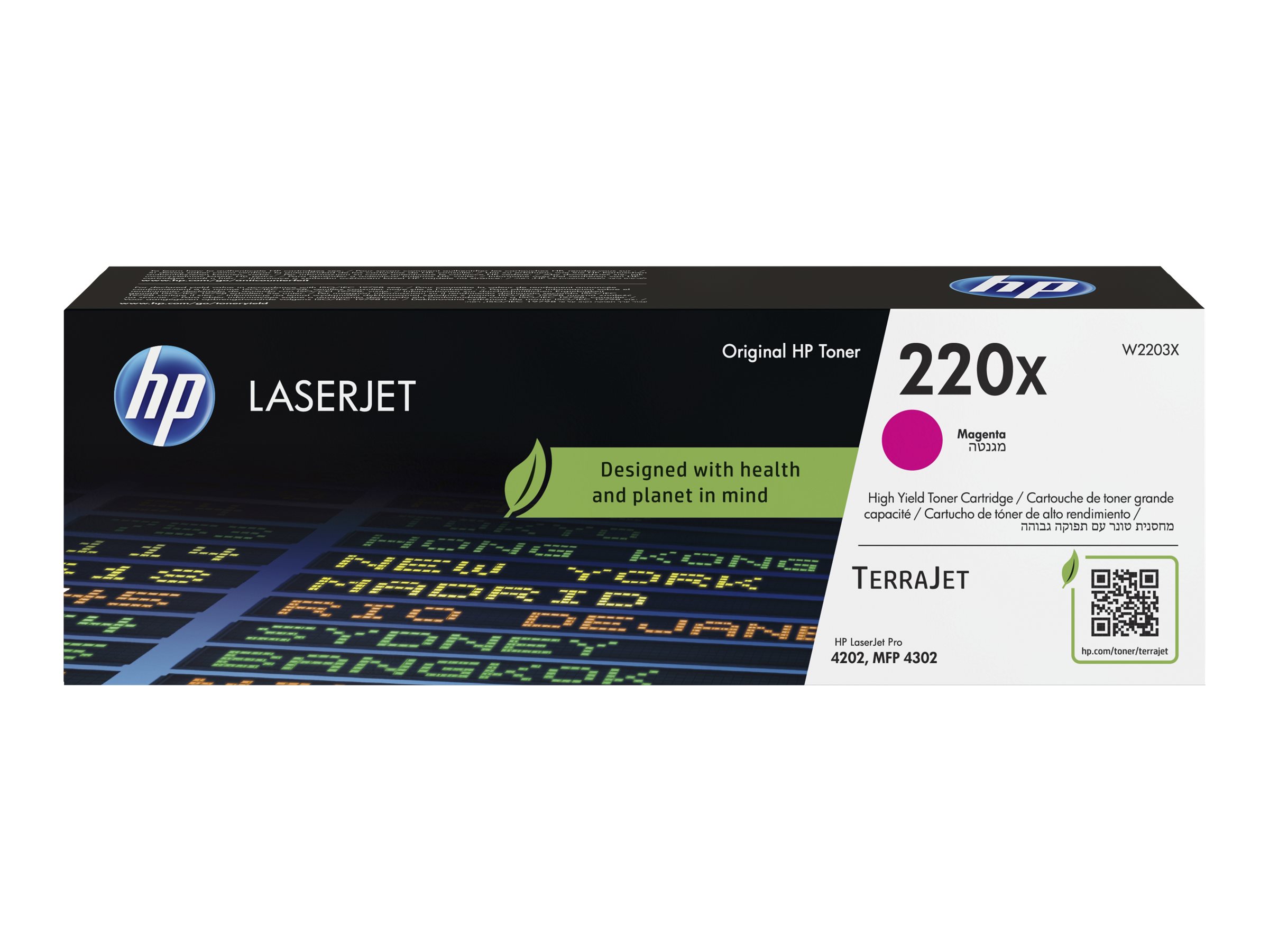 Hp 220x Magenta Original Laserjet Toner Cartridge W2203x