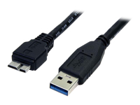 StarTech.com Câble USB 3.0 SuperSpeed 0,5 m - Cordon USB A vers USB Micro B Mâle / Mâle - 50 cm Noir