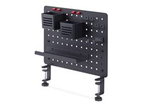 StarTech.com Clamp-On Pegboard with Accessories, 16.5 x 12.5in (42 x 32cm), Steel Pegboard, Desktop Storage Organizer, Desk Mount Peg Board, Black Komponenter til montering