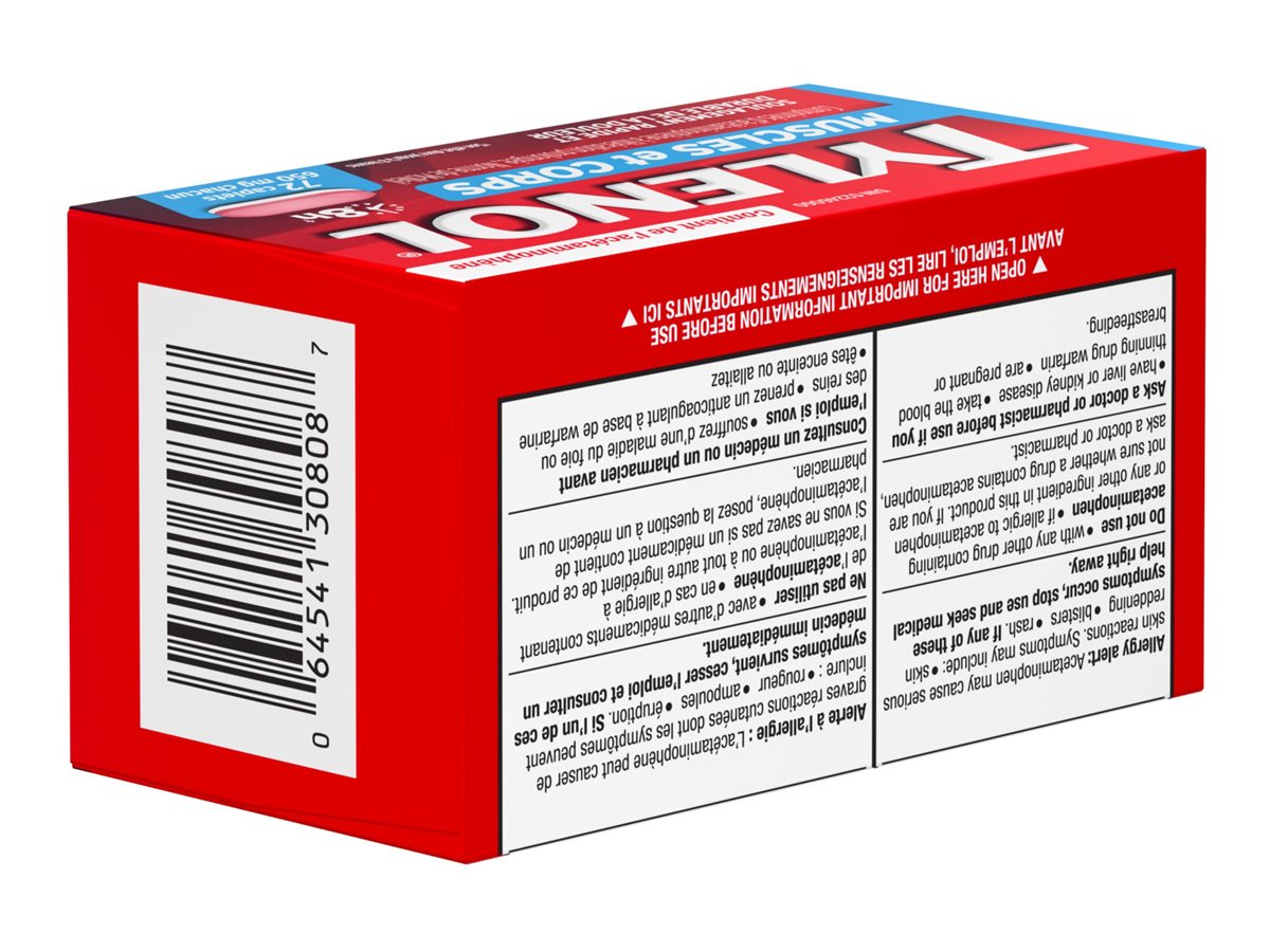 Tylenol Muscle & Body Caplets 72's
