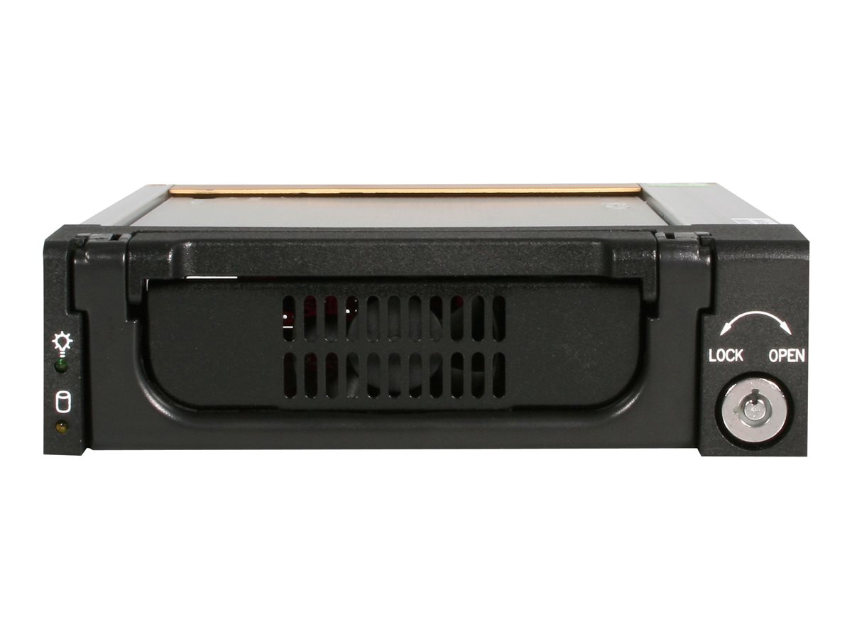 StarTech.com 5.25 in Rugged SATA Hard Drive Mobile Rack Drawer - Aluminum Removable Hard Drive Bay (DRW150SATBK) - skladovací mobilní rack – foto 2