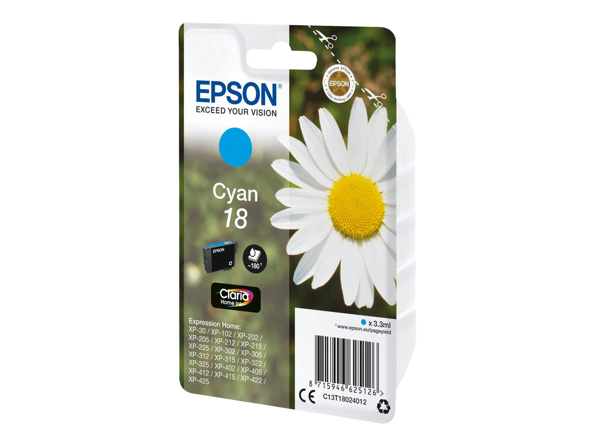 EPSON 1LB 18 cyan ink claria BLISTER w/s