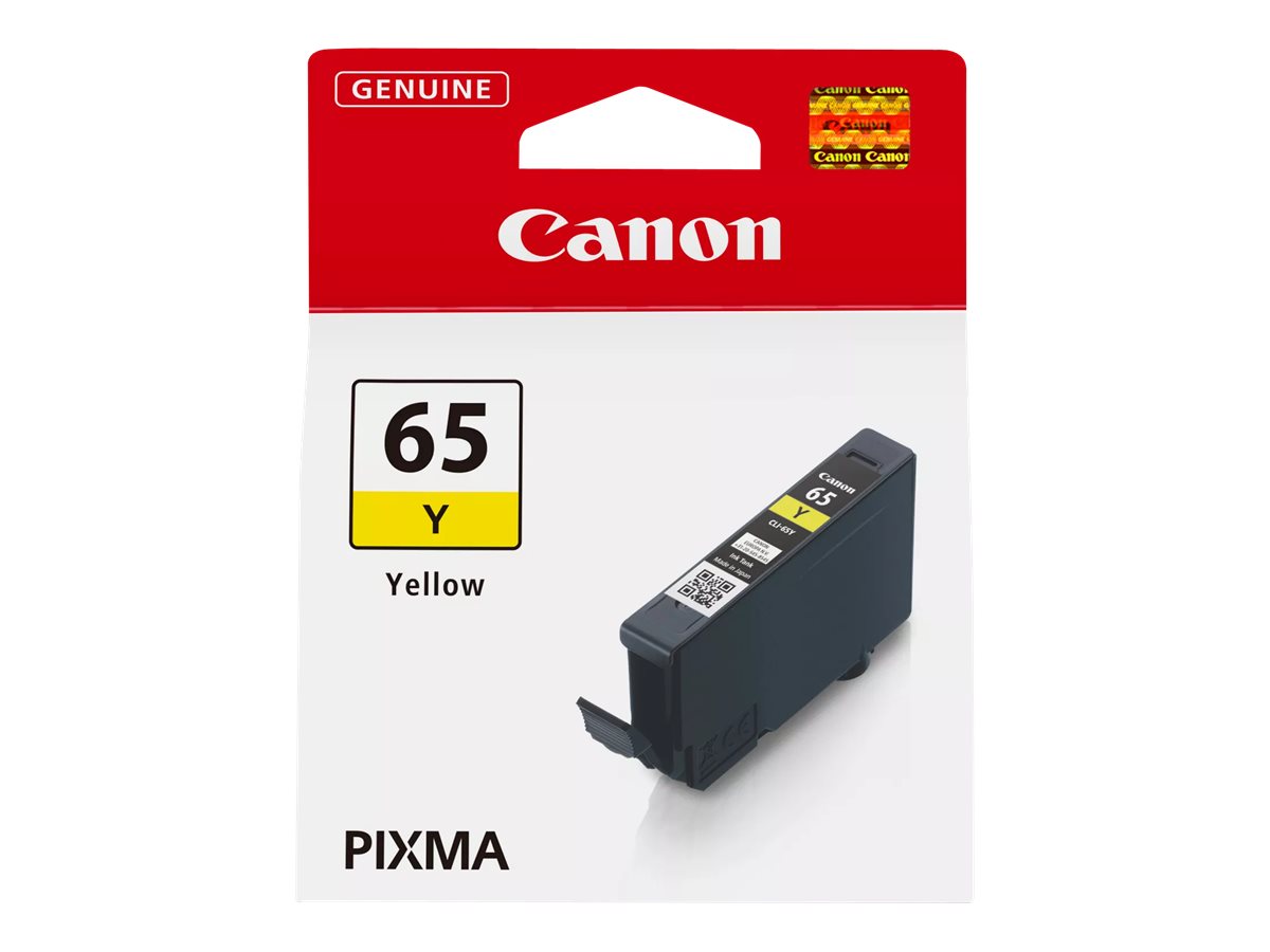 Canon CLI-65 Y yellow original ink Package view Front 80520