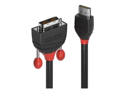 LINDY 1m HDMI/DVI-D Kabel Black Line