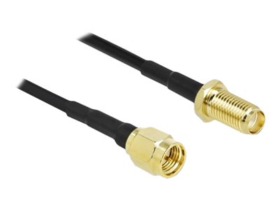 DELOCK SMA Steck. > SMA Buchse LMR/CFD100 5m low loss