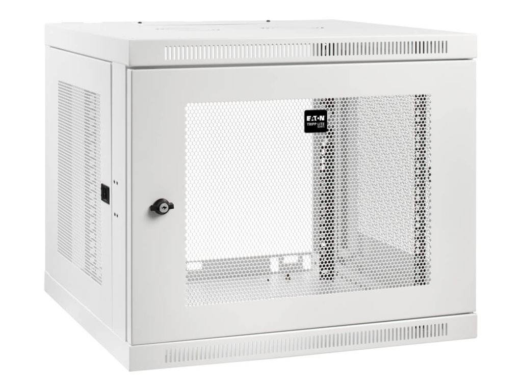 Tripp Lite Wallmount Rack Enclosure Cabinet 9U Switch Depth Deep White