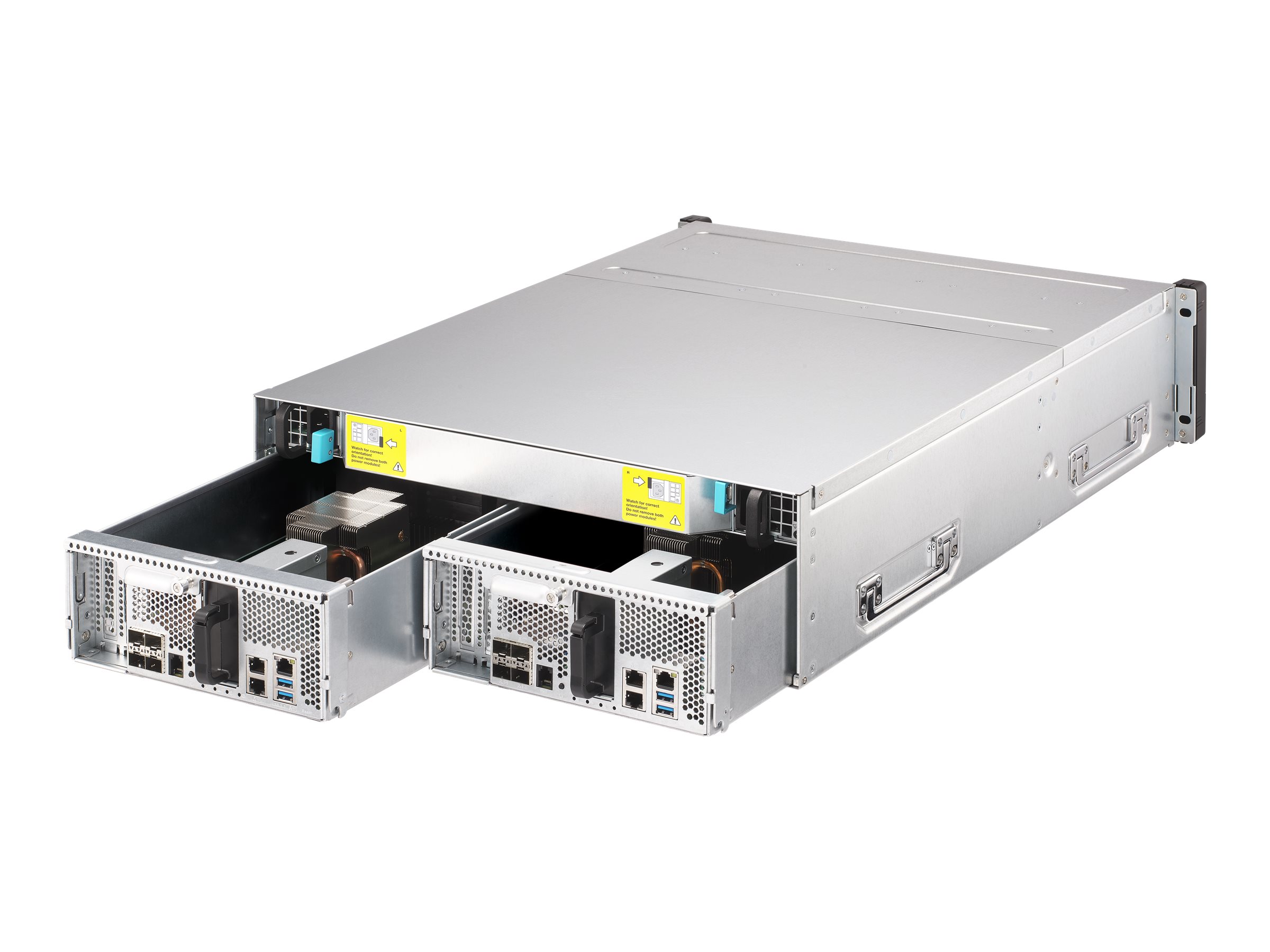 QNAP ES1686DC NAS Product shot Inside 75650