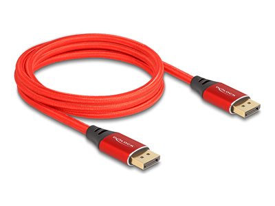 DELOCK DisplayPort Kabel 16K 60Hz 2m rot