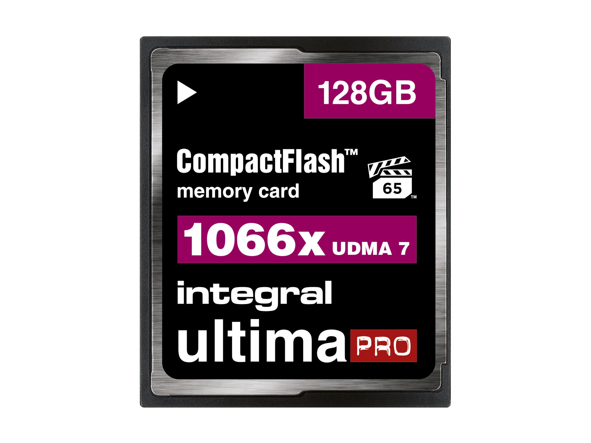 An image of Integral UltimaPro - flash memory card - 128 GB - CompactFlash