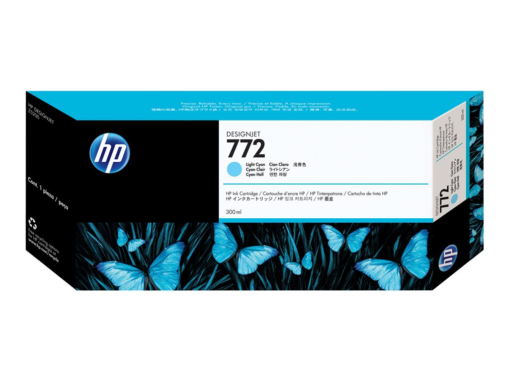 HP 772 300-ML LIGHT-CYAN INK