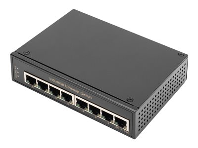 DIGITUS Switch Ind. 8-Port Gigabit Unmanaged schwar - DN-651108