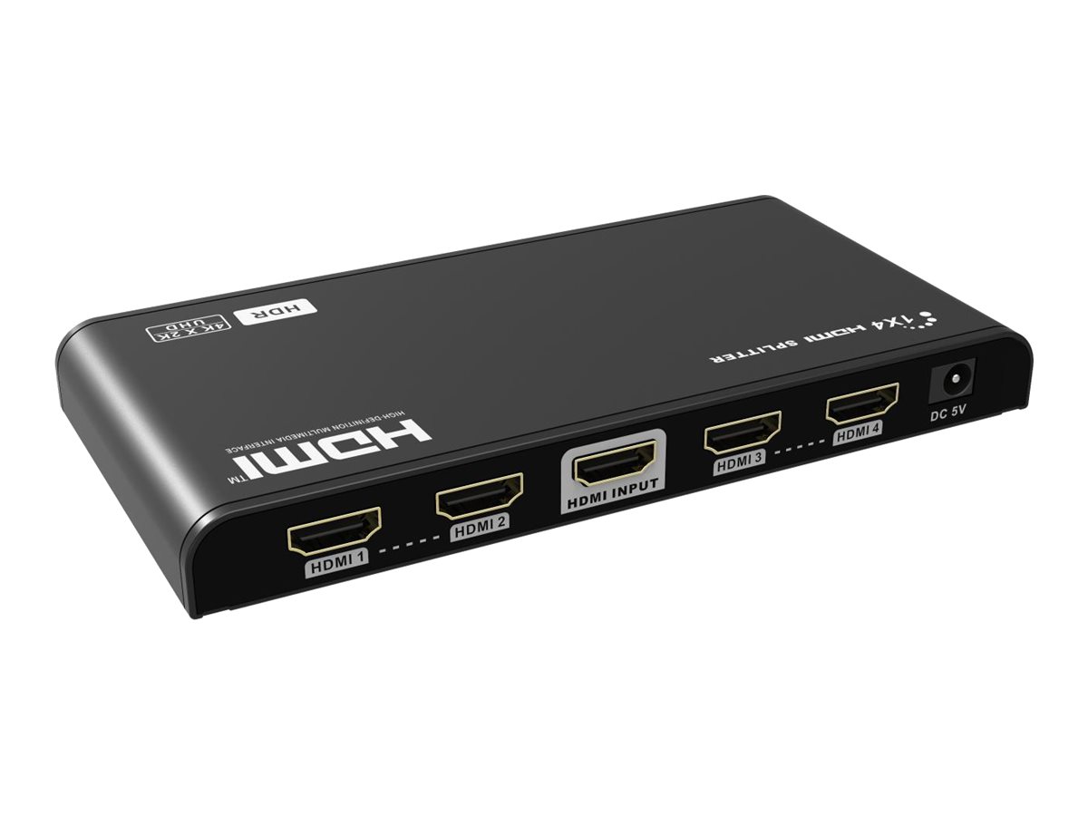 Lenkeng LKV314HDR-V2.0, video/audio splitter, 4 ports