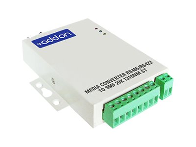 AddOn 500Kbs 1 Serial to 1 ST Med Converter - serial port extender - serial
