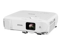 Epson EB-X49 - 3LCD projector - portable - 3600 lumens (white) - 3600 lumens (colour) - XGA (1024 x 768) - 4:3 - LAN - white