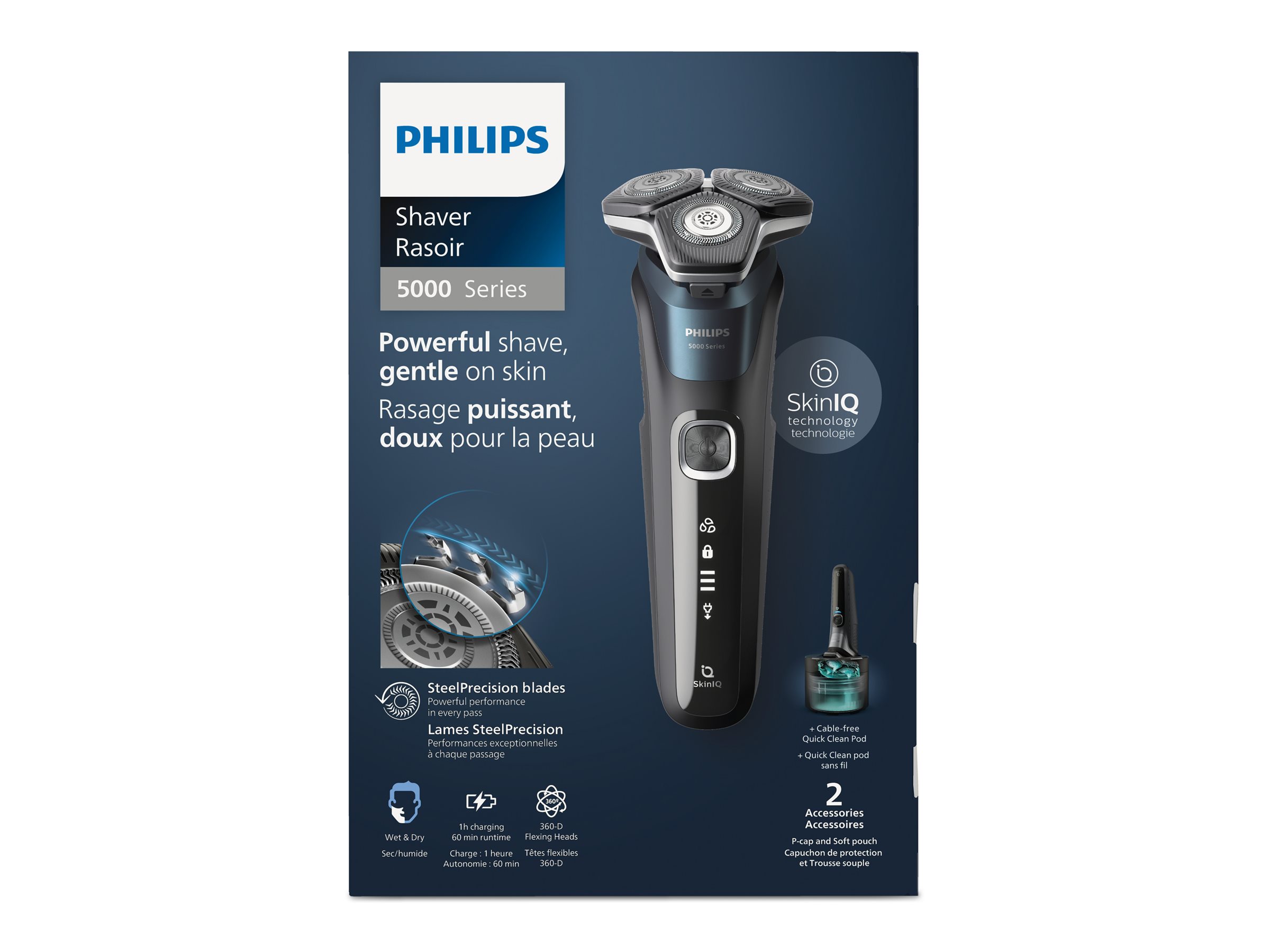 Philips 5000 Series Cordless Shaver - Electric Blue - S5889/60