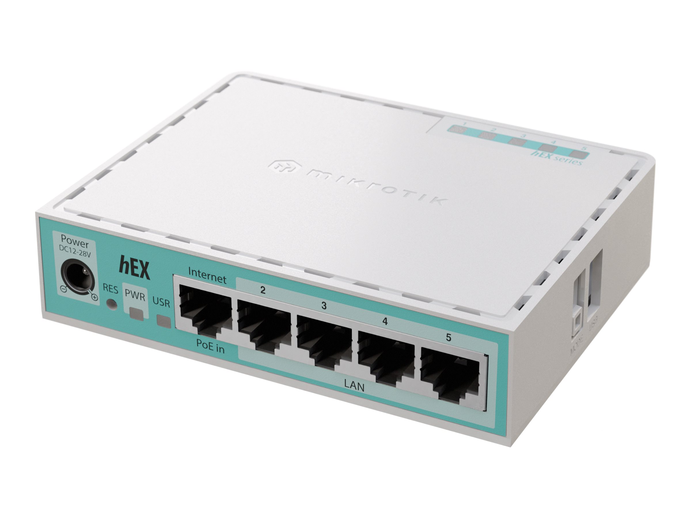 MikroTik hEX refresh router Product shot Right-angle 80000