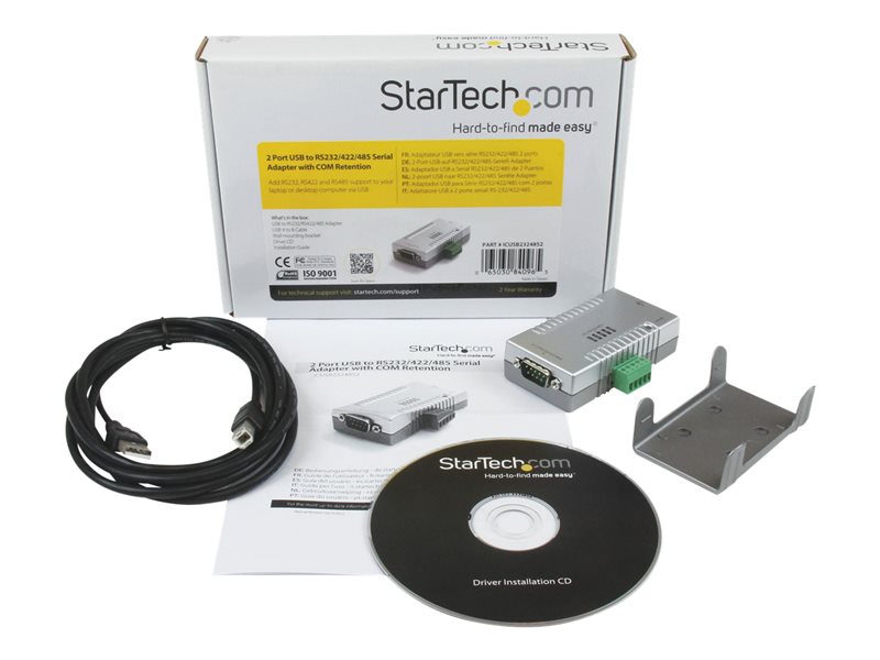 StarTech.com Adaptateur USB vers 2x RS232/422/485