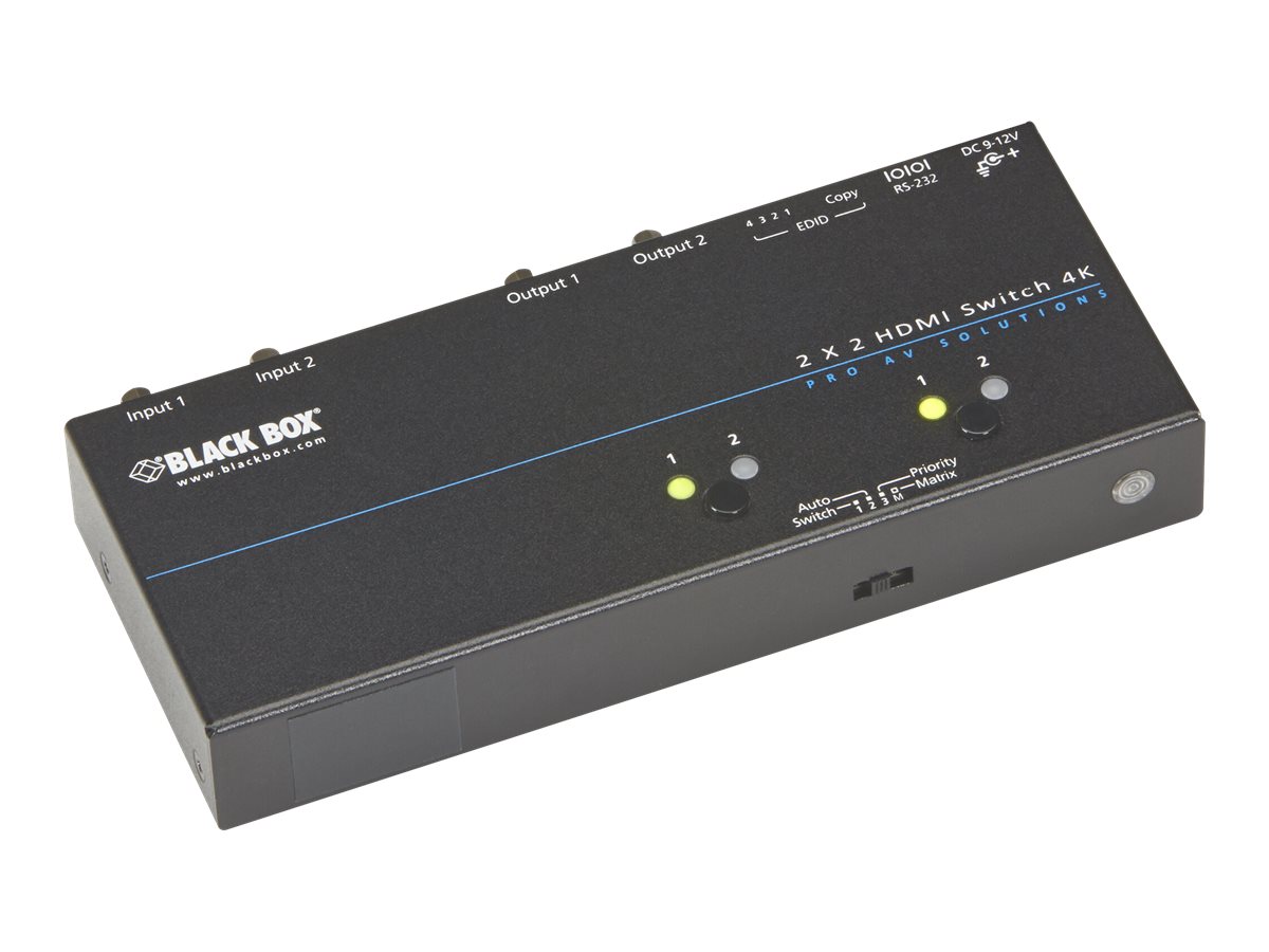 Black Box 4K HDMI Matrix Switch 2 x 2