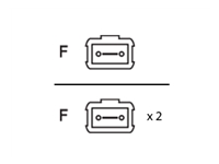 AddOn - Câble inverseur - multi-mode MPO/APC (F) pour multi-mode MPO/APC (F) - 50 m 