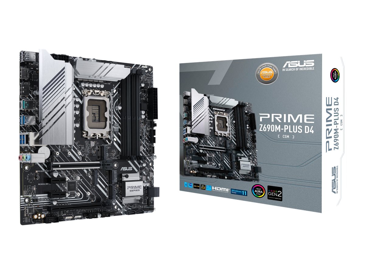 マザーボード ASUS PRIME Z690M-PLUS D4 ASUS PRIME Z690M-PLUS D4 | Overview, Specs, Details | SHI
