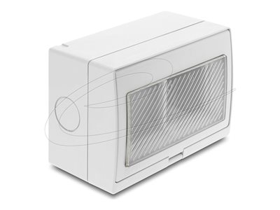 DELOCK Easy 45 Aufputzgehäuse IP55 wasserfest 4 Port