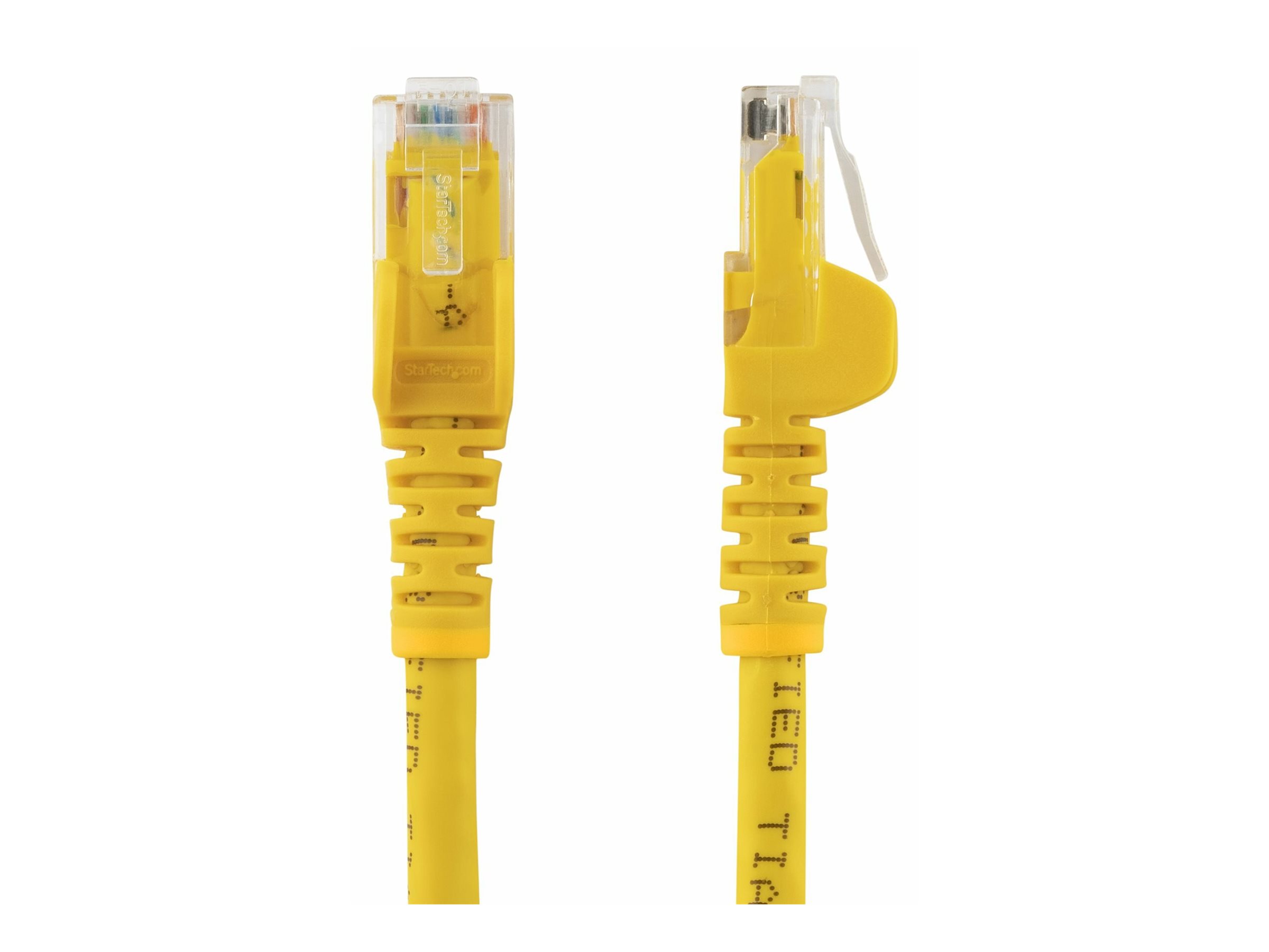 Startech 1m CAT6 Ethernet Cable, 10 Gigabit Snagless RJ45 650MHz 100W PoE Patch Cord, CAT 6 10GbE UTP Network Cable w/Strain Relief, Yellow, Wiring is UL Certified/TIA - Category 6 - 24AWG (N6PATC1MYL) - patch cable - 1 m - yellow