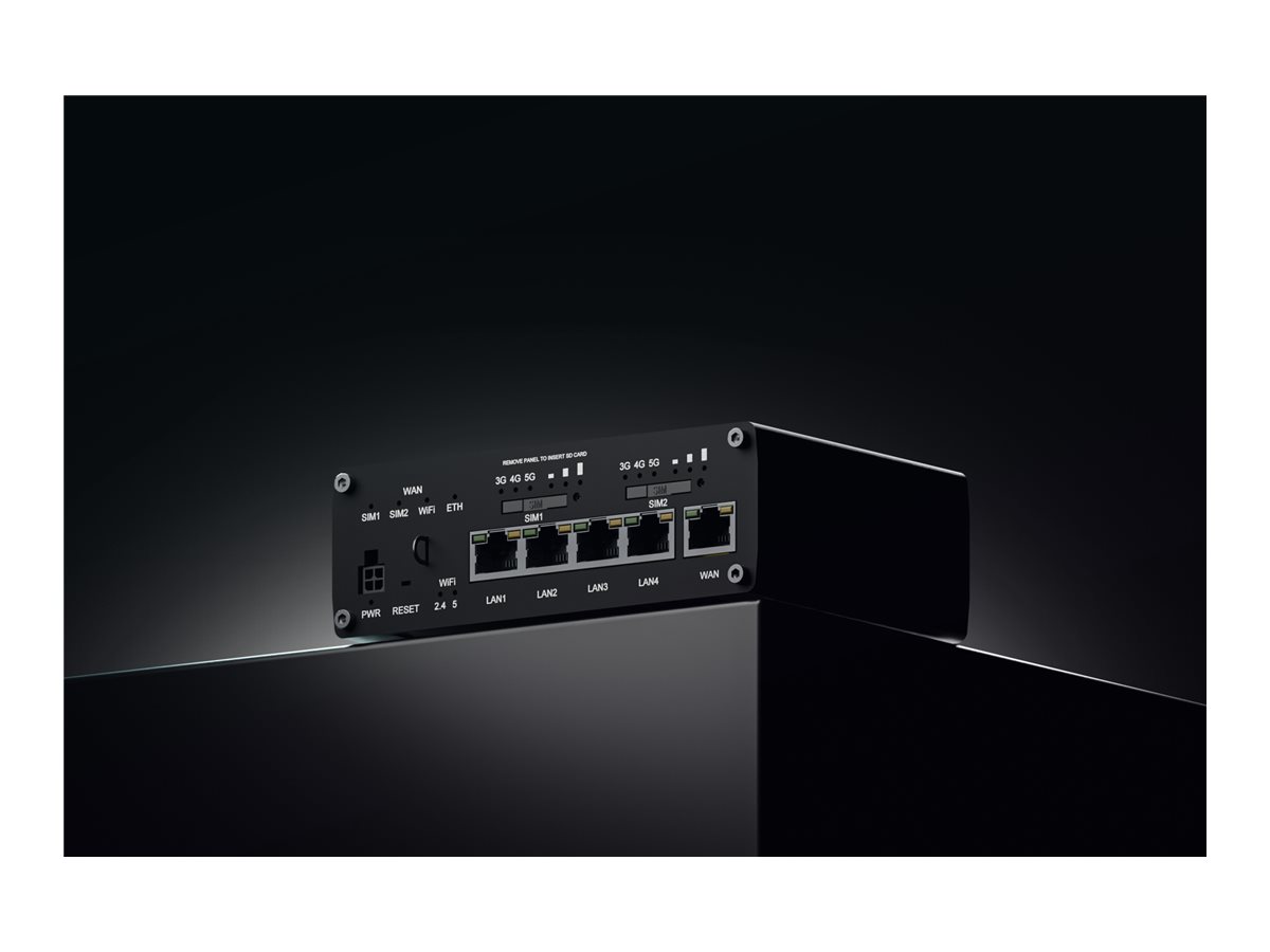 Teltonika RUTM52 wireless router WWAN Wi-Fi 5 3G 4G 5G DIN rail mountable Usage / lifestyle Bottom 72081