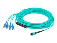 AddOn - Cordon de raccordement - MPO/PC multi-mode (F) pour SC/PC multimode (M) - 20 m 