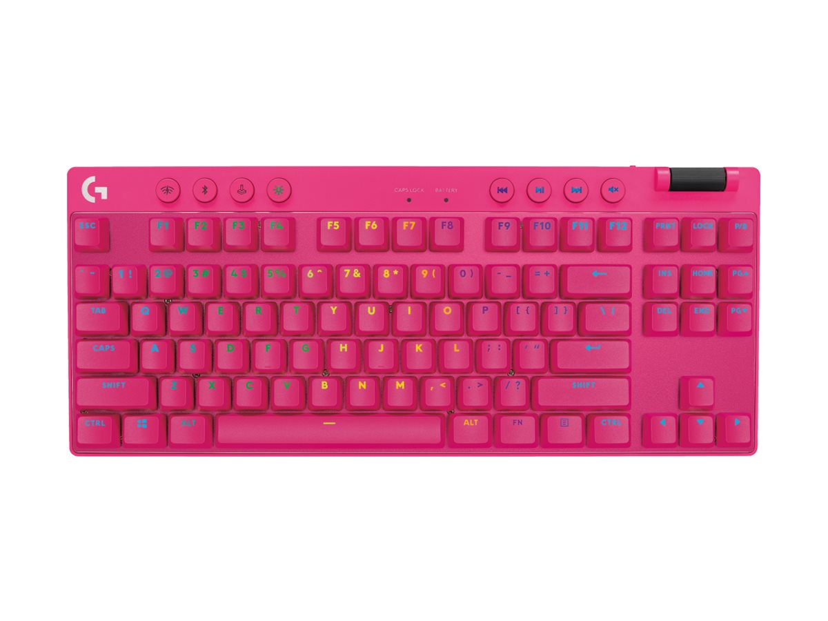 Logitech G PRO X TKL keyboard QWERTY English pink Input Product shot Front 79800