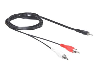 DELOCK Audiokabel 3,5mm stereo -> 2x Cinch St/St 10.00m