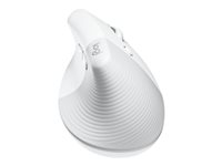 Logitech Lift for Business - vertical mouse - Bluetooth, 2.4 GHz -  off-white - 910-006493 - Mice 