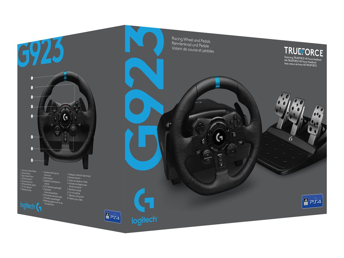 LOGI G923 Racing Wheel and Pedals PS4