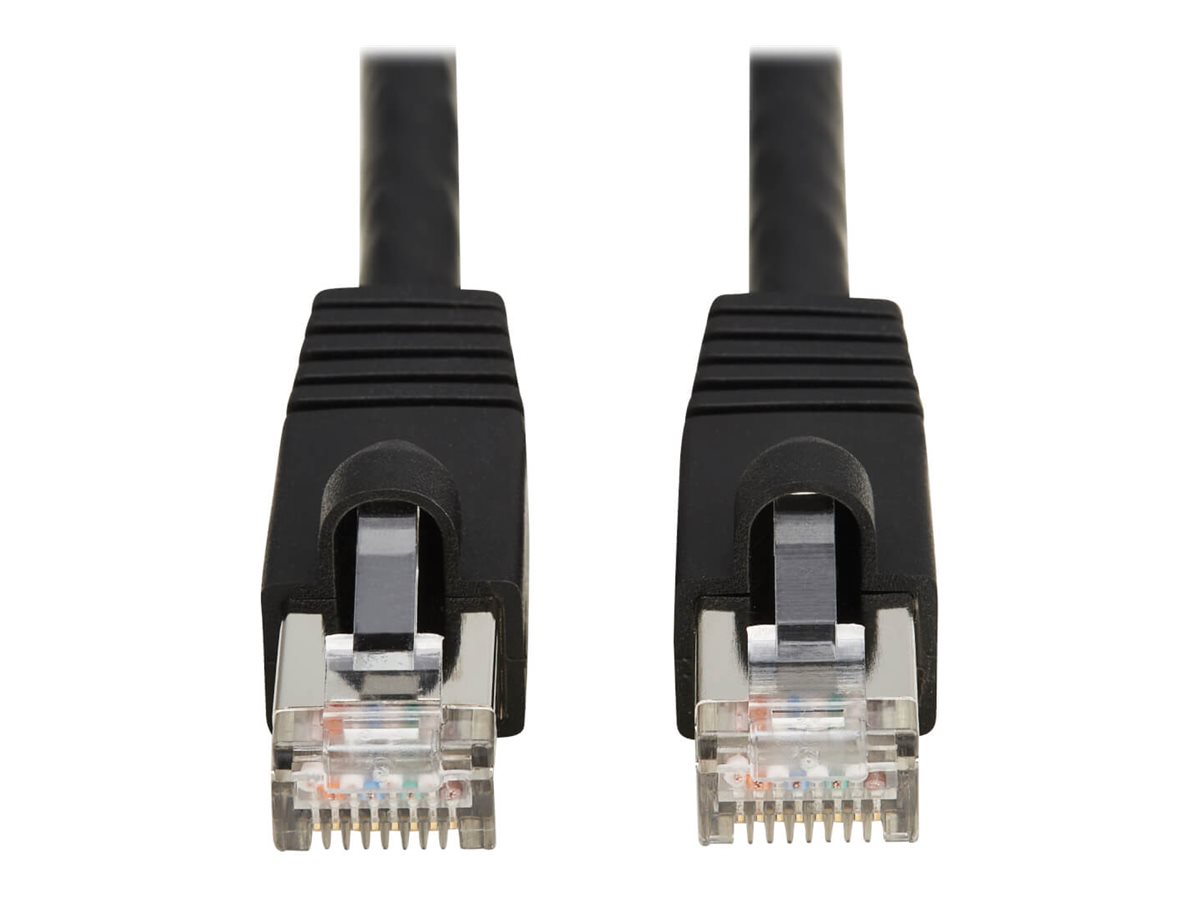 Eaton Tripp Lite Series Cat8 40G Snagless SSTP Ethernet Cable (RJ45 M/M), PoE, Black, 1 ft. (0.3 m)