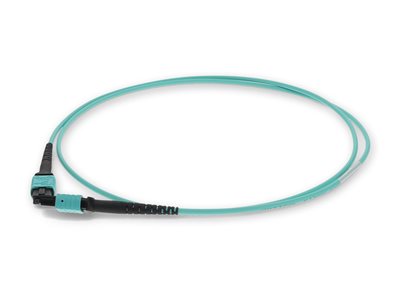 MPO F/F PATCH CBL10M AQUA OM4 RISER TAA FIBER