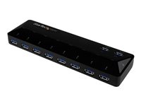 StarTech.com 10 Port USB 3.0 Hub with Charge & Sync Ports - 8 x USB-A, 2 x USB-A Fast Charge Ports - Multi Port Powered USB H