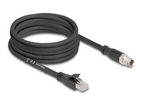 DeLOCK CAT 5e S/FTP 5m Netværkskabel Sort
