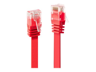 C ble réseau Plat Rouge Cat.6A U/UTP, 0.3m